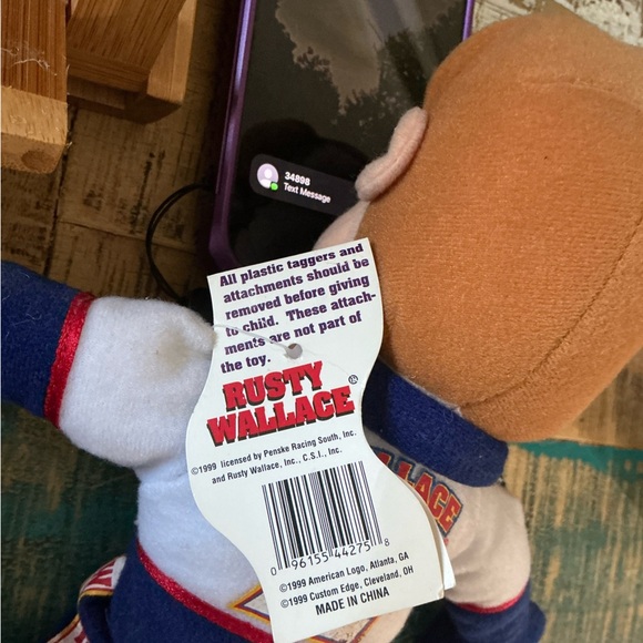 Rusty Wallace Racing Plush Toy and Collector #2 Snow Globe. - Picture 7 of 7